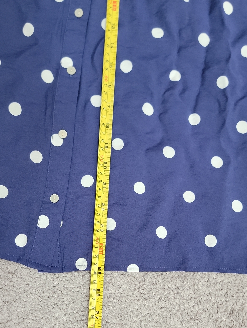 Rose & Olive Polka Dot Blouse in Blue & White Size 2x NWT - Picture 10 of 10